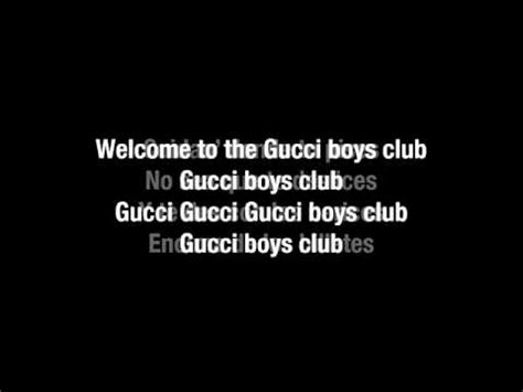 gucci boys club letra